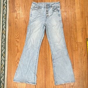 AE Super Hi-Rise Stretch Flare Size 8